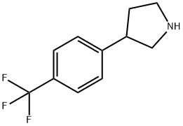Pyrrolidine, 3-[4-(trifluoromethyl)phenyl]- Structure