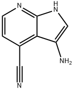 1H-Pyrrolo[2,3-b]pyridine-4-carbonitrile,  3-amino- Structure