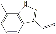 7-Methyl-1H-indazole-3-carbaldehyde 구조식 이미지