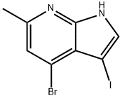4-BROMO-3-IODO-6-METHYL-7-AZAINDOLE Structure