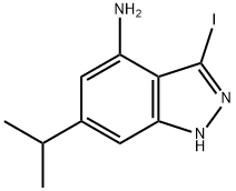 4-AMINO-3-IODO-6-ISOPROPYL (1H)INDAZOLE Structure