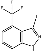 3-IODO-4-TRIFLUROMETHYL (1H)INDAZOLE Structure