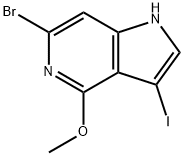 6-BROMO-3-IODO-4-METHOXY-5-AZAINDOLE Structure