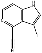 4-CYANO-3-IODO-5-AZAINDOLE Structure