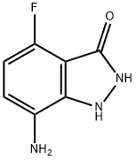 7-AMINO-4-FLUORO-3-HYDROXY 1H-INDAZOLE Structure