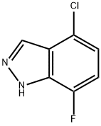 4-CHLORO-7-FLUORO (1H)INDAZOLE Structure