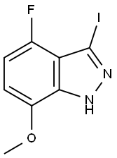 4-FLUORO-3-IODO-7-METHOXY (1H)INDAZOLE Structure