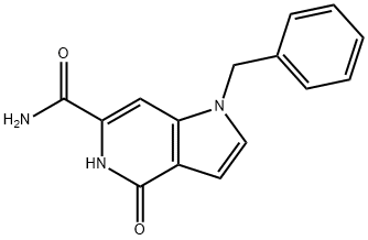 1-BENZYL-4-HYDROXY-6-CARBOMOYL-5-AZAINDOLE 구조식 이미지