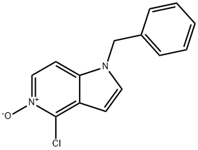 4-CHLORO-1-BENZYL-5-AZAINDOLE-5-OXIDE 구조식 이미지