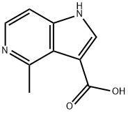 1H-Pyrrolo[3,2-c]pyridine-3-carboxylic  acid,  4-methyl- Structure