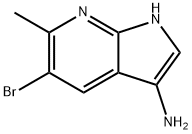 3-AMINO-5-BROMO-6-METHYL-7-AZAINDOLE Structure