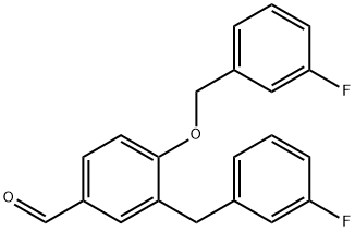 3-(3-플루오로벤질)-4-(3-플루오로-벤질옥시)벤즈알데히드 구조식 이미지