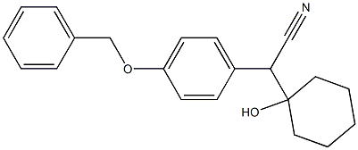 alpha-(1-Hydroxycyclohexyl)-4-(phenylmethoxy)benzeneacetonitrile 구조식 이미지