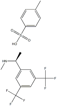 (S)-1-(3,5-bis(trifluoroMethyl)phenyl)-N-MethylethanaMine tosylate 구조식 이미지