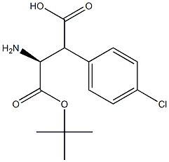 Boc-(S)-3-aMino-2-(4-클로로페닐)프로판산 구조식 이미지