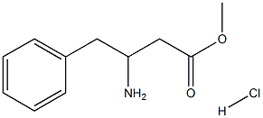 Methyl 3-aMino-4-phenylbutanoate hydrochloride Structure