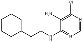 6-클로로-N4-(2-시클로헥실-에틸)-피리미딘-4,5-디아민 구조식 이미지