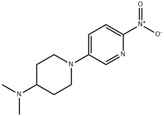 N,N-DiMethyl-1-(6-nitro-3-pyridinyl)-4-piperidinaMine Structure