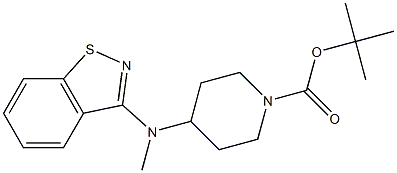 1-Boc-4-(벤조[d]이소티아졸-3-일-메틸-아미노)-피페리딘 구조식 이미지