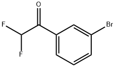 1-(3-broMophenyl)-2,2-difluoroethanone Structure