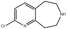 2-Chloro-6,7,8,9-tetrahydro-5H-pyrido[2,3-d]azepine 구조식 이미지