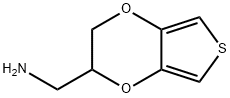 Thieno[3,4-b]-1,4-dioxin-2-methanamine,  2,3-dihydro- Structure