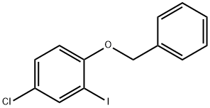 1-Benzyloxy-4-chloro-2-iodo-benzene 구조식 이미지