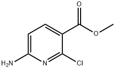 6-AMino-2-chloro-3-pyridinecarboxylic acid Methyl ester Structure