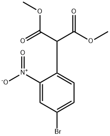 Propanedioic acid, (4-broMo-2-nitrophenyl)-, diMethyl ester 구조식 이미지