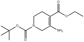 1-tert-butyl 4-ethyl 3-aMino-5,6-dihydropyridine-1,4(2H)-dicarboxylate 구조식 이미지