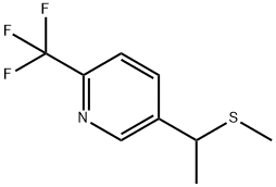 5-[1-(메틸티오)에틸]-2-트리플루오로메틸피리딘 구조식 이미지
