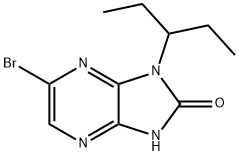 6-broMo-1-(pentan-3-yl)-1H-iMidazo[4,5-b]pyrazin-2-ol 구조식 이미지