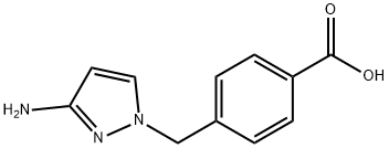 4-[(3-aMinopyrazol-1-yl)Methyl]benzoic acid 구조식 이미지