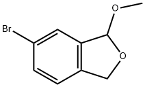 6-BroMo-1-Methoxy-1,3-dihydroisobenzofuran 구조식 이미지