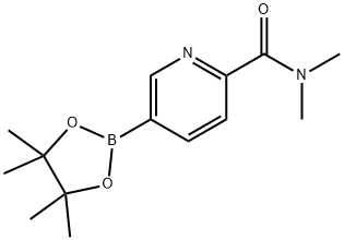 5-(4,4,5,5-TETRAMETHYL-[1,3,2]DIOXABOROLAN-2-YL)-PYRIDINE-2-CARBOXYLIC ACID DIETHYLAMIDE Structure