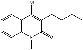 3-Butyl-4-hydroxy-1-Methylquinolin-2(1H)-one Structure