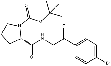 (S)-tert-butyl 2-(5-(4-broMophenyl)-1h-iMidazol-2-yl)pyrrolidine-1-carboxylate 구조식 이미지