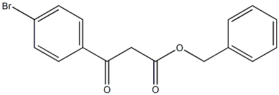 BETA-OXO-4-BROMO-BENZENEPROPANOIC ACID PHENYLMETHYL ESTER 구조식 이미지