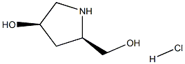 (2R,4R)-4-히드록시-2-피롤리딘메탄올염산염 구조식 이미지