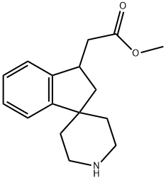Methyl 2-(2,3-dihydrospiro[indene-1,4'-piperidin]-3-yl)acetate 구조식 이미지