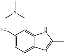 1H-BenziMidazol-5-ol, 4-[(diMethylaMino)Methyl]-2-Methyl- Structure