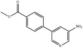 메틸4-(5-α미노피리딘-3-일)벤조에이트 구조식 이미지