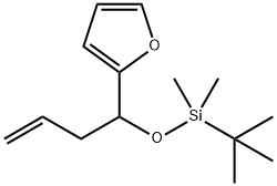 1-(tert-butyldiMethylsilyloxy)-1-(furan-2-yl)-but-3-ene 구조식 이미지