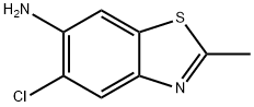 벤조티아졸,6-아미노-5-클로로-2-메틸-(6CI) 구조식 이미지