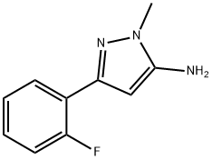 5-AMino-3-(2-fluorophenyl)-1-Methylpyrazole 구조식 이미지
