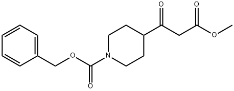 BETA-OXO-1-CBZ-4-PIPERIDINEPROPANOIC ACID METHYL ESTER Structure