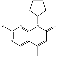2-chloro-8-cyclopentyl-5-Methylpyrido[2,3-d]pyriMidin-7(8H)-one Structure