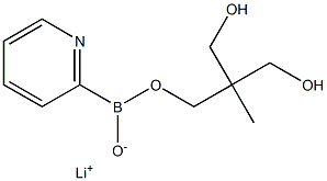 2-Pyridinylboronic acid tri(hydroxymethyl)ethane ester lithium salt 구조식 이미지