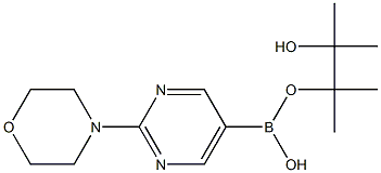 2-(4-Morpholino)pyriMidine-5-boronic acid pinacol ester 구조식 이미지