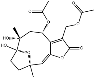 Diacetylpiptocarphol 구조식 이미지